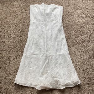 J. Crew Factory Lorelei Embossed Dress White 8